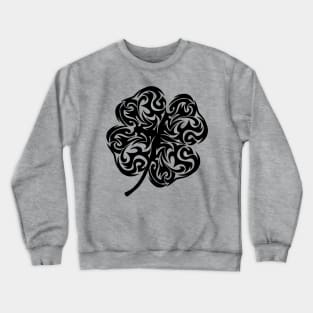 Irish Shamrock Four-leaf Lucky Clover Crewneck Sweatshirt